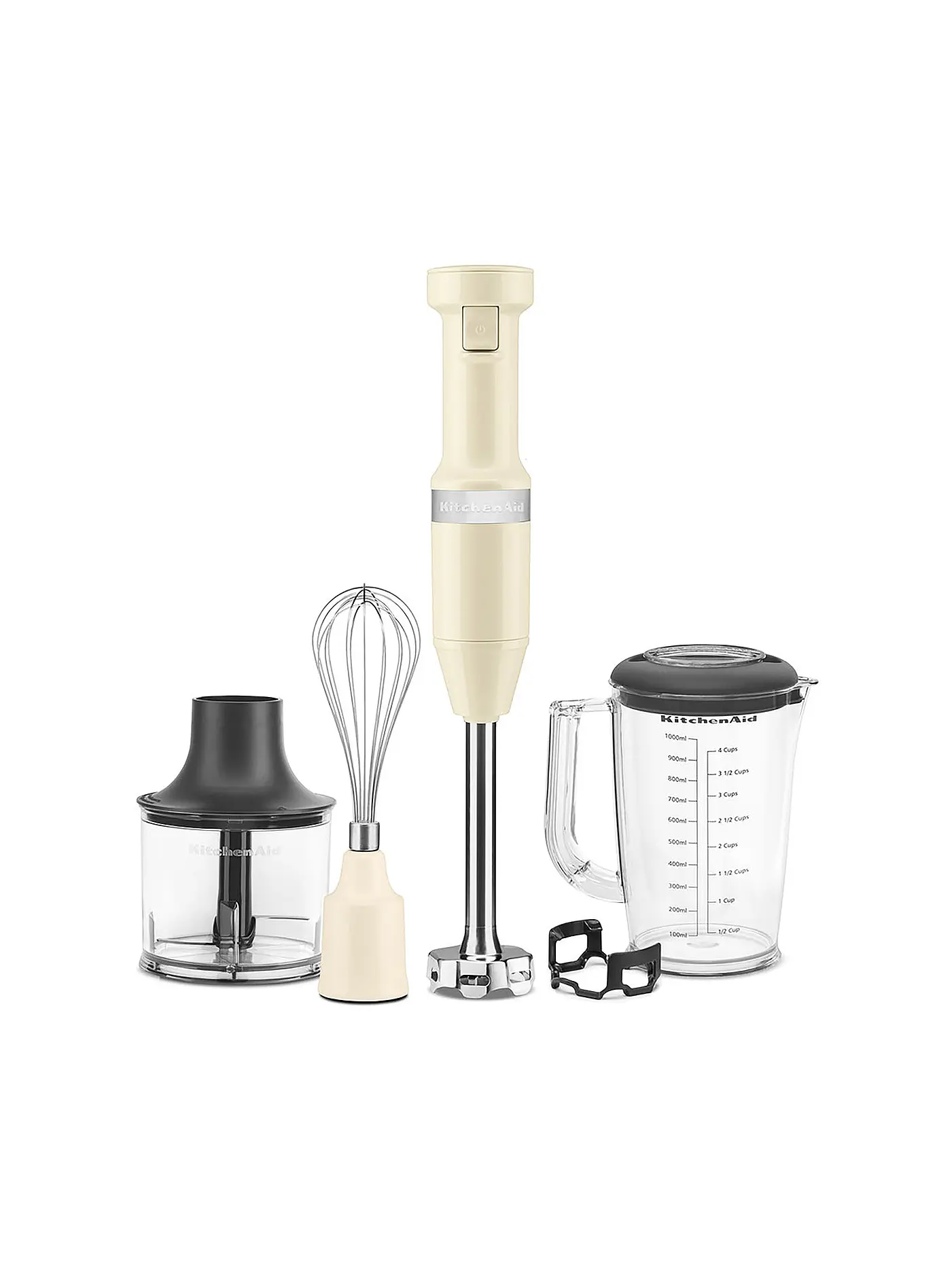 KITCHENAID | Stabmixer mit Zubehör 5KHBV83EDG Dunkelgrau | creme